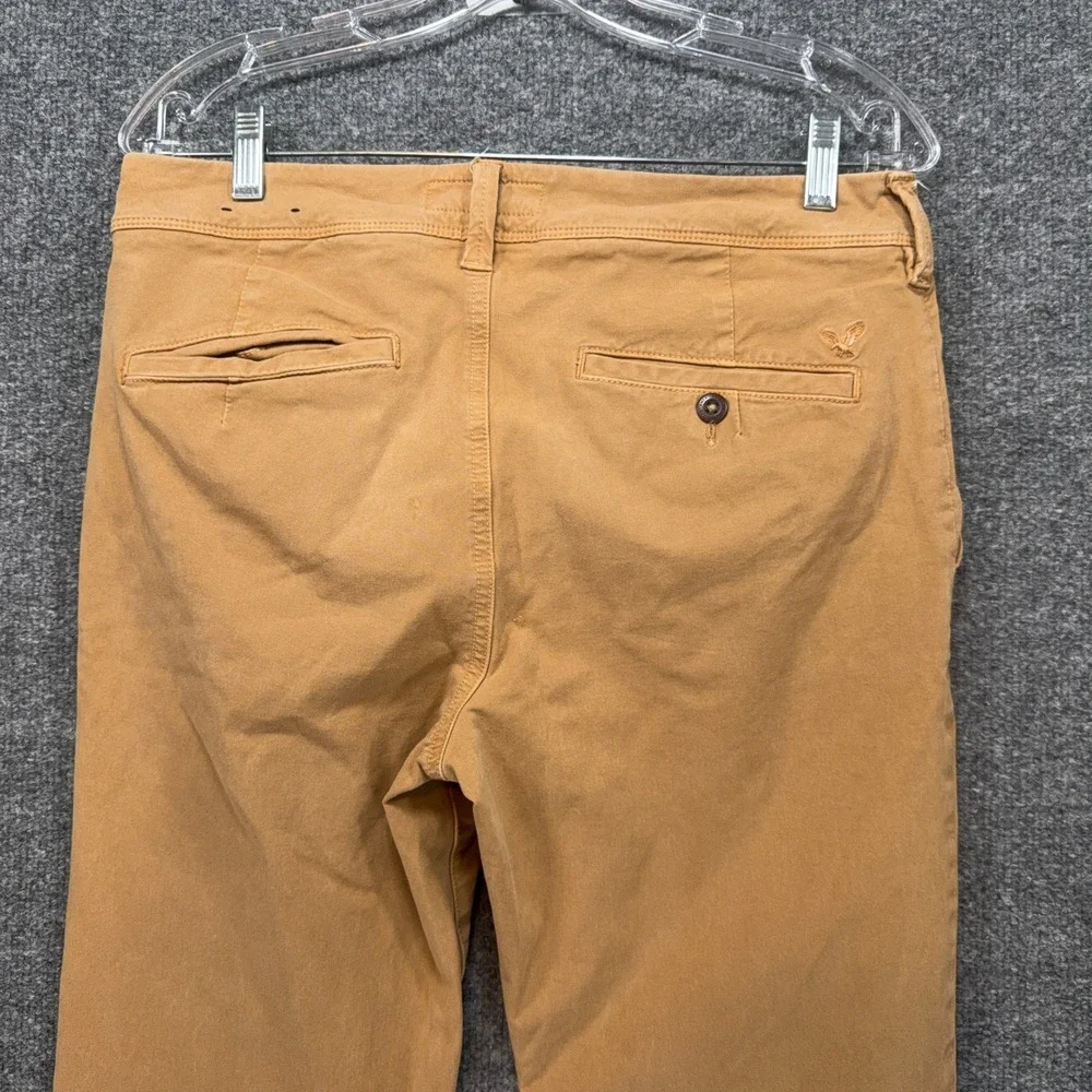 American Eagle Chino Pants Mens 30x30 Tan 360 Extreme Flex Slim Khaki Trousers